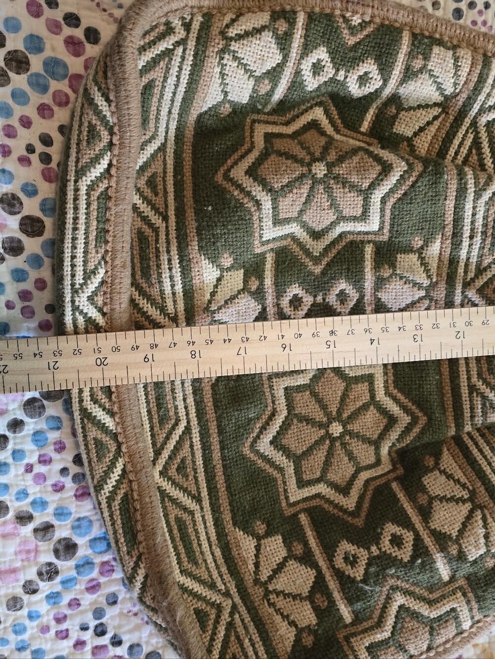Vintage Women's Handcrafted Wool Handbag - Picture 6 of 8
